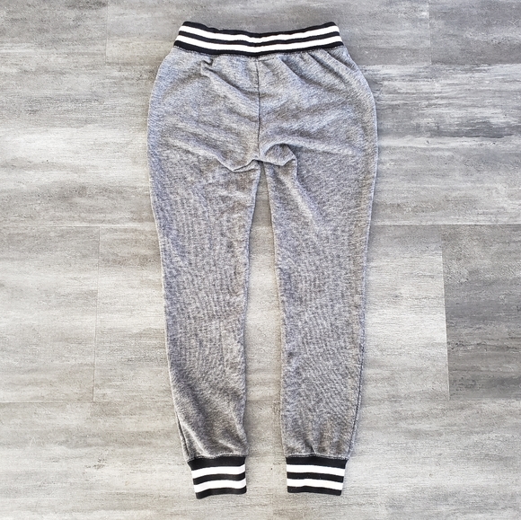 Grey Black Heathered City Streets Banded Sweats - Picture 2 of 3